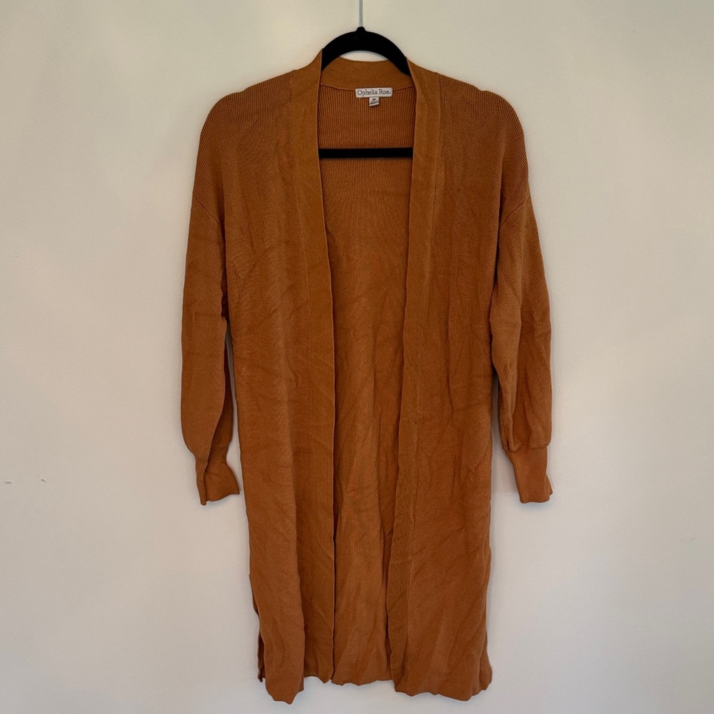 Ophelia & Co. Women's Orange Cardigan Sweater